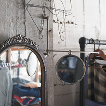 Load image into Gallery viewer, ANTIQUE NICKEL WALL MOUNT MIRROR