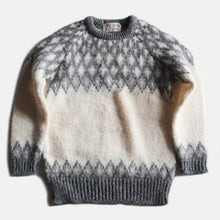 画像をギャラリービューアに読み込む, VINTAGE "CRAFTS" NORDIC WOOL SWEATER (LARGE)