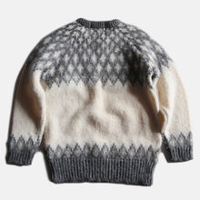 画像をギャラリービューアに読み込む, VINTAGE "CRAFTS" NORDIC WOOL SWEATER (LARGE)