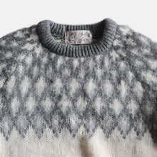 画像をギャラリービューアに読み込む, VINTAGE "CRAFTS" NORDIC WOOL SWEATER (LARGE)
