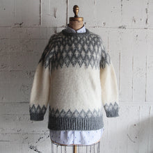 画像をギャラリービューアに読み込む, VINTAGE "CRAFTS" NORDIC WOOL SWEATER (LARGE)