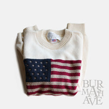 Load image into Gallery viewer, 1990&#39;s &quot;LIMITED EDITION LTD&quot; AMERICAN FLAG COTTON SWEATER (SZLARGE / MADE IN USA)
