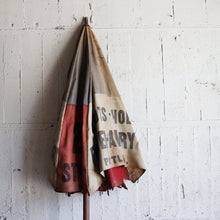 画像をギャラリービューアに読み込む, ANTIQUE ADVERTISING UMBRELLA (CLOTHIERS FOSTER-AVERY CO. / DISTRESSED CONDITION)
