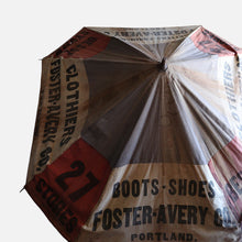 画像をギャラリービューアに読み込む, ANTIQUE ADVERTISING UMBRELLA (CLOTHIERS FOSTER-AVERY CO. / DISTRESSED CONDITION)
