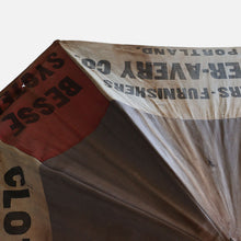 画像をギャラリービューアに読み込む, ANTIQUE ADVERTISING UMBRELLA (CLOTHIERS FOSTER-AVERY CO. / DISTRESSED CONDITION)
