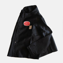 Load image into Gallery viewer, N.O.S 1960&#39;s &quot;ADOLPH LAFONT&quot; BLACK MOLESKIN JACKET (X-LARGE SIZE66)
