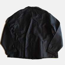 Load image into Gallery viewer, N.O.S 1960&#39;s &quot;ADOLPH LAFONT&quot; BLACK MOLESKIN JACKET (X-LARGE SIZE66)
