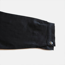 Load image into Gallery viewer, N.O.S 1960&#39;s &quot;ADOLPH LAFONT&quot; BLACK MOLESKIN JACKET (X-LARGE SIZE66)
