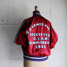 画像をギャラリービューアに読み込む, 1950&#39;s &quot;U.S.A.F&quot; MILITARY REVERSIBLE SATEEN JACKET (SZ LARGE / MINT CONDITION)
