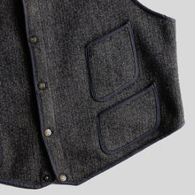 画像をギャラリービューアに読み込む, 1930's～ "BROWN'S BEACH" WOOL VEST (SZ LARGE / NIPPLE BUTTON / MINT CONDITION)
