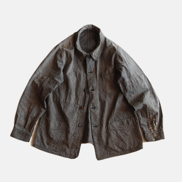 ジャケット・アウター 30s French Military Chambray Work Jacket French Army Work Jacket - Etsy 30s French Military Chambray