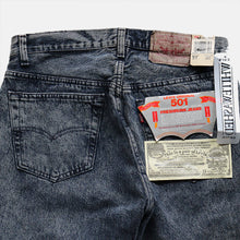 Load image into Gallery viewer, 1990&#39;s &quot;LEVI&#39;S&quot; 501 WHITE WASHED DENIM (W33×L30 / DEADSTOCK)
