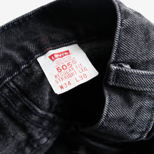 Load image into Gallery viewer, 1990's "LEVI'S" 505 BLACK JEANS (SZ W34×L30 / MADE IN USA / GOOD CONDITION)
