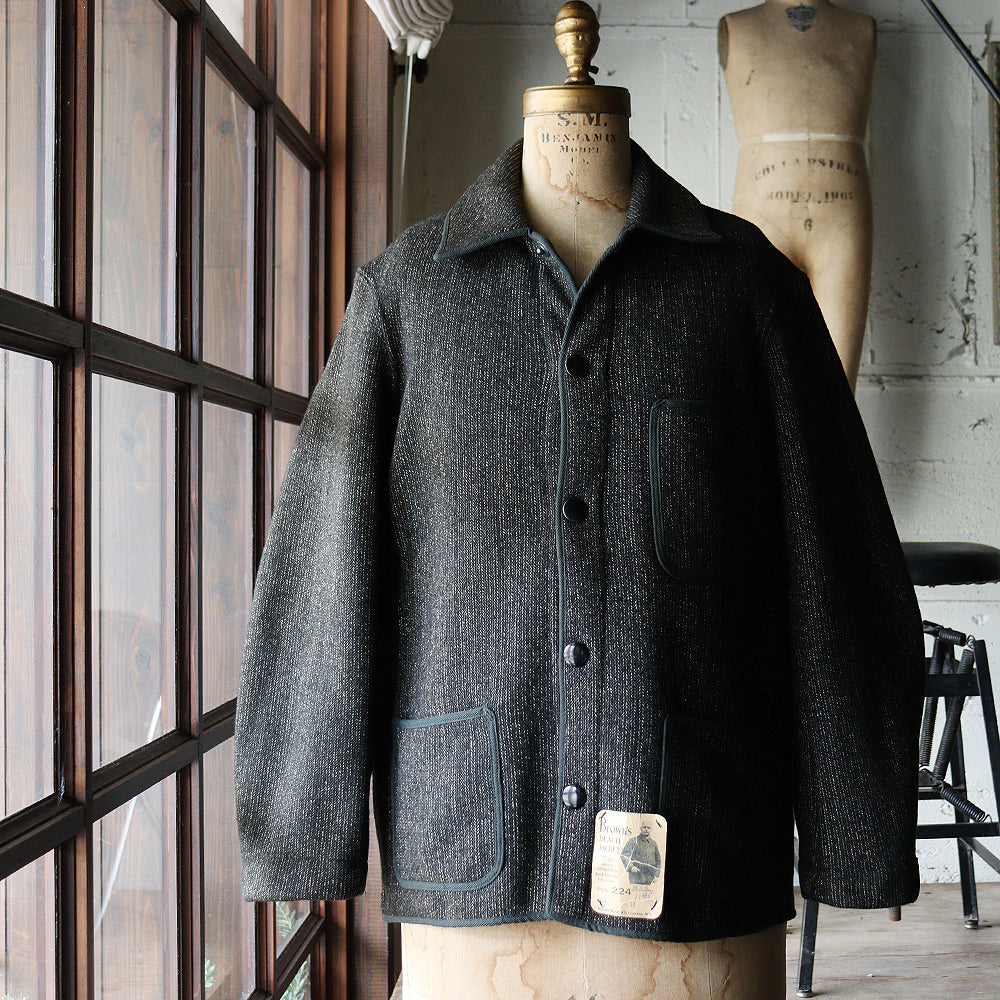 AROUND 1920's BROWN'S BEACH JACKET (SZ 40 / BIG BUTTON / DEADSTOCK