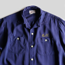 画像をギャラリービューアに読み込む, 1950's "BOWLRITE" RAYON BOWLING S/S SHIRT (SZ MEDIUM / GOOD CONDITION)
