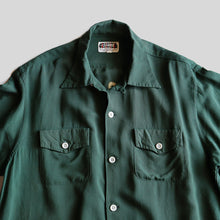 画像をギャラリービューアに読み込む, 1950's "THE STRIKE" L/S  RAYON BOWLING SHIRT (SZ LARGE / GOOD CONDITION)
