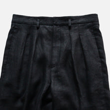 画像をギャラリービューアに読み込む, &quot;MIDNORTH TAILORS&quot; BLACK H.B.T LINEN WIDE LEG (BURMA-SHAVE ORIGINAL PRODUCTS)
