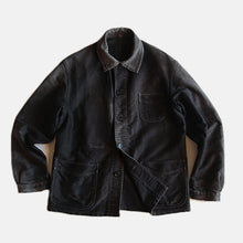 Load image into Gallery viewer, 1950&#39;s &quot;LE MONT ST MICHEL&quot; BLACK MOLESKIN JACKET (50 LARGE)
