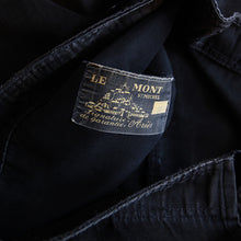 Load image into Gallery viewer, 1950&#39;s &quot;LE MONT ST MICHEL&quot; BLACK MOLESKIN JACKET (50 LARGE)
