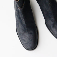 画像をギャラリービューアに読み込む, &quot;CLINCH&quot; JODHPUR BOOTS (WAXED UNEVEN HORSE SUEDE NAVY)
