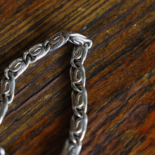 画像をギャラリービューアに読み込む, VINTAGE FRENCH SILVER CHAIN BRACELET (AROUND 1960&#39;s)
