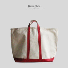Load image into Gallery viewer, 1980's "L.L.BEAN" CANVAS TOTE BAG (SZ LARGE / SHORT HANDLE)
