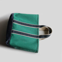 画像をギャラリービューアに読み込む, 1980's "L.L.BEAN" DELUXE TOTE (SZ MEDIUM / GREEN×NAVY / GOOD CONDITION)
