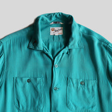 画像をギャラリービューアに読み込む, 1960's "KING LOUIE" RAYON BOWLING SHIRT (SZ X-LARGE / GOOD CONDITION)
