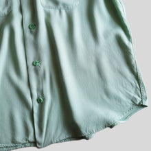 画像をギャラリービューアに読み込む, ～1960's "NAT NAST" BOWLING SHIRT (SZ X-LARGE / MINT GREEN / GOOD CONDITION)
