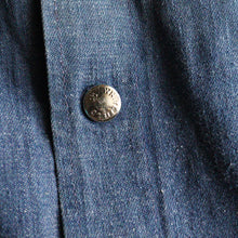 Load image into Gallery viewer, 1950's "WHITEFIELD" DENIM COVERALL (SZ ABOUT LARGE / GOOD CONDITION)
