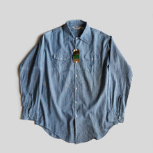 Load image into Gallery viewer, 1970's "KEY IMPERIAL" COTTON CHAMBRAY SHIRT (SZ ABOUT XL / DEADSTOCK)
