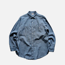 画像をギャラリービューアに読み込む, 1950&#39;s &quot;BIG MAC&quot; BLUE CHAMBRAY WORK SHIRT (SZ LARGE / VERY GOOD CONDITION)
