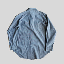 Load image into Gallery viewer, 1970's "KEY IMPERIAL" COTTON CHAMBRAY SHIRT (SZ ABOUT XL / DEADSTOCK)

