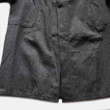 Load image into Gallery viewer, 20% OFF N.O.S 1950&#39;s &quot;SAVO&quot; FRENCH WORK BLACK CHAMBRAY COAT (MEDIUM)
