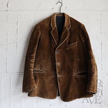 画像をギャラリービューアに読み込む, ～1920&#39;s FRENCH WORK CORDUROY JACKET (SZ MEDIUM / GOOD CONDITION)
