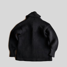 画像をギャラリービューアに読み込む, ～1940's SHAWL COLLAR CARDIGAN (SZ MEDIUM / BLACK / GOOD CONDITION)
