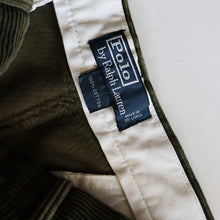 Load image into Gallery viewer, "RALPH LAUREN" CORDUROY SLACKS (SZ W33×L30 / AROUND 1990's / GOOD CONDITION)
