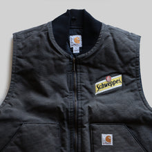 画像をギャラリービューアに読み込む, 2010&#39;s &quot;CARHARTT&quot; DUCK VEST (SZ LARGE / BLACK BODY / CORPORATE STITCH)
