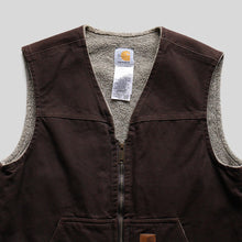 Load image into Gallery viewer, 2000&#39;s &quot;CARHARTT&quot; BROWN DUCK VEST (SZ MEDIUM / GOOD CONDITION)
