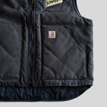 画像をギャラリービューアに読み込む, 2010&#39;s &quot;CARHARTT&quot; DUCK VEST (SZ LARGE / BLACK BODY / CORPORATE STITCH)
