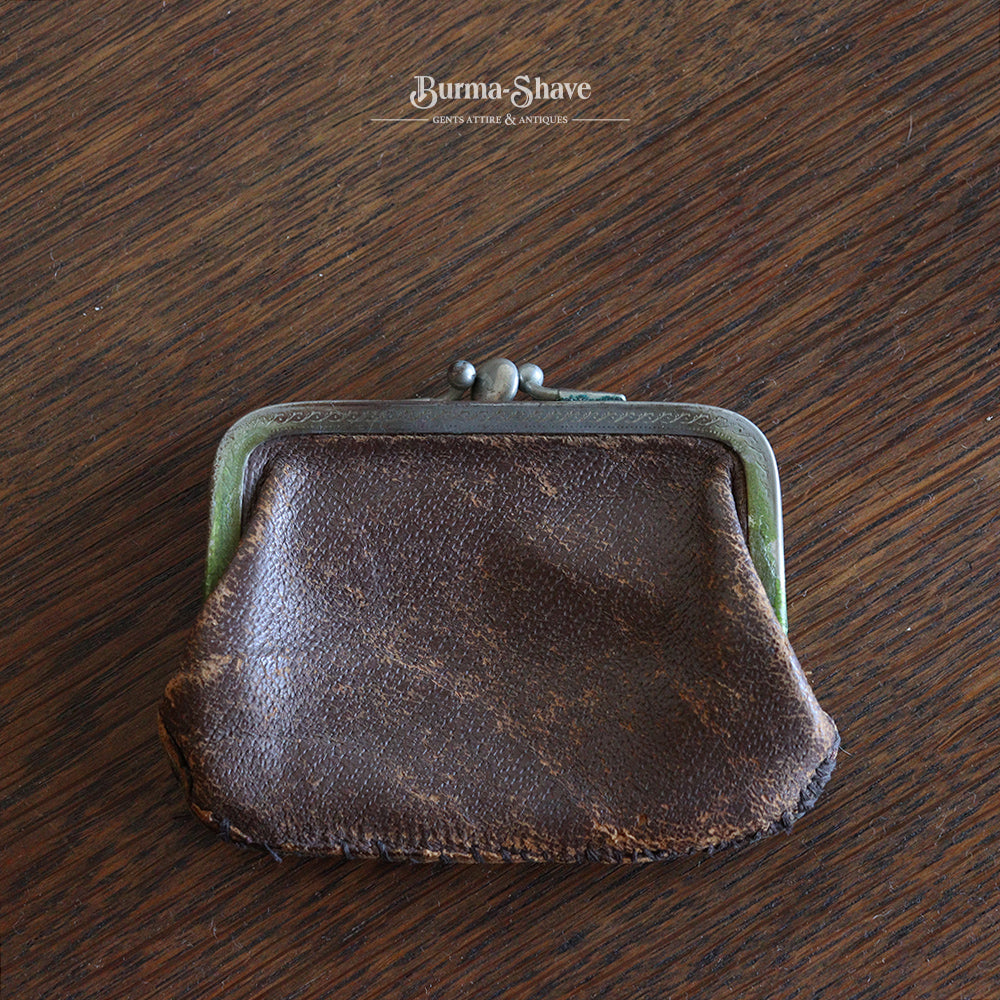 ANTIQUE COIN PURCE