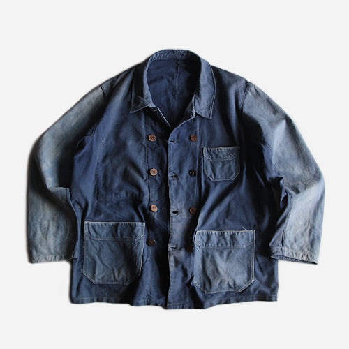 1940's FRENCH DOUBLE BREASTED JACKET (AMAZING PATCH WORK) – BURMA