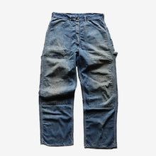 画像をギャラリービューアに読み込む, 1950&#39;s～ &quot;DUBBLE WARE&quot; DOUBLE KNEE DENIM PAINTER (W33×L28 / GOOD FADE)
