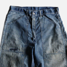画像をギャラリービューアに読み込む, 1950&#39;s～ &quot;DUBBLE WARE&quot; DOUBLE KNEE DENIM PAINTER (W33×L28 / GOOD FADE)
