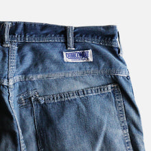 画像をギャラリービューアに読み込む, 1950&#39;s～ &quot;DUBBLE WARE&quot; DOUBLE KNEE DENIM PAINTER (W33×L28 / GOOD FADE)
