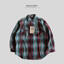 画像をギャラリービューアに読み込む, 1990's "FIVE BROTHER" HEAVY COTTON FLANNEL SHIRT (SZ LARGE / DEADSTOCK)
