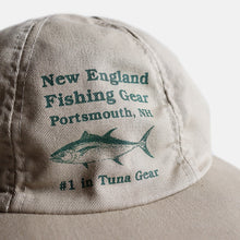 Load image into Gallery viewer, 1990&#39;s &quot;NEW ENGLAND FISHING GEAR&quot; LONGBILL CAP (SZ 58cm-60cm)
