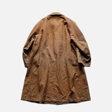 画像をギャラリービューアに読み込む, 1930&#39;s &quot;IMPEREX&quot; FRENCH BROWN LINEN HUNTING COAT WITH CAPE (SZ MEDIUM / GOOD FADE)
