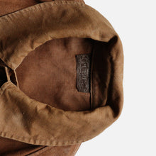 画像をギャラリービューアに読み込む, 1930&#39;s &quot;IMPEREX&quot; FRENCH BROWN LINEN HUNTING COAT WITH CAPE (SZ MEDIUM / GOOD FADE)
