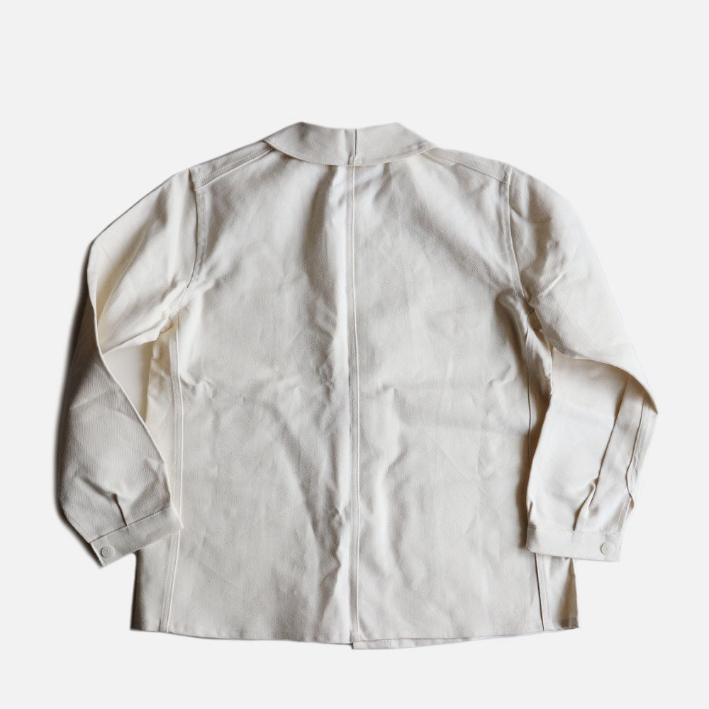 1950's FRENCH WORK JACKET (SZ LARGE / ECRU / DEADSTOCK